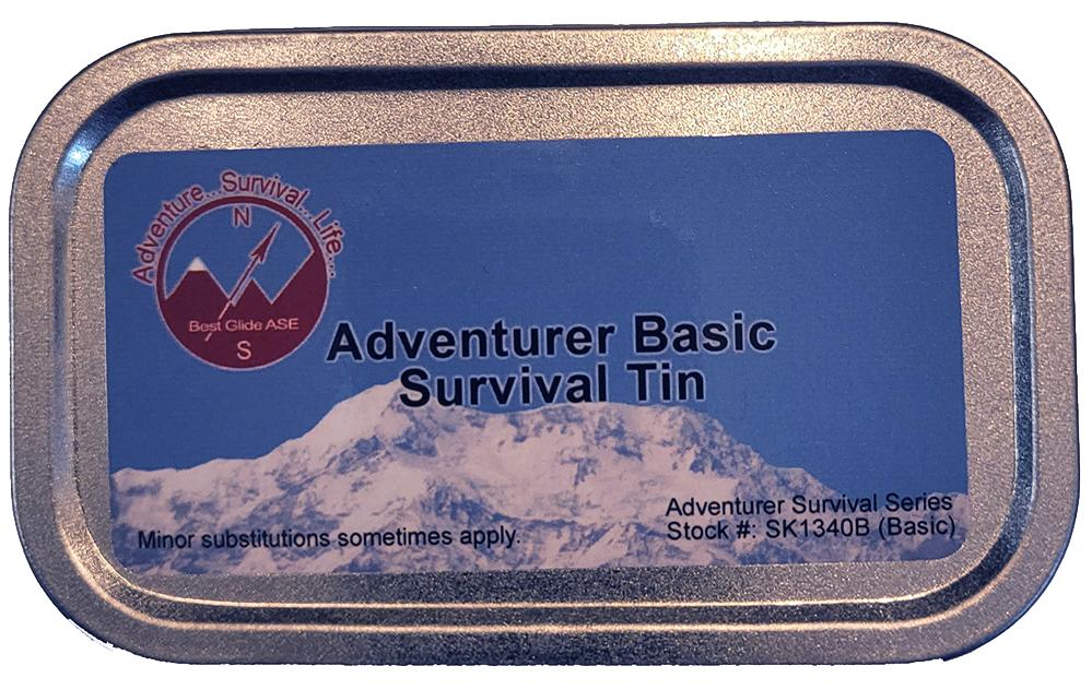 Adventurer Basic Survival Tin Kit – Best Glide ASE