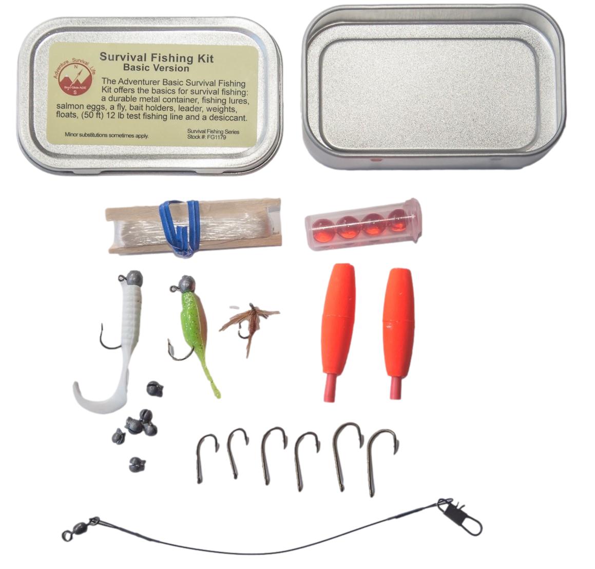 Survival Fishing Necklace, Emergency Fishing Kit