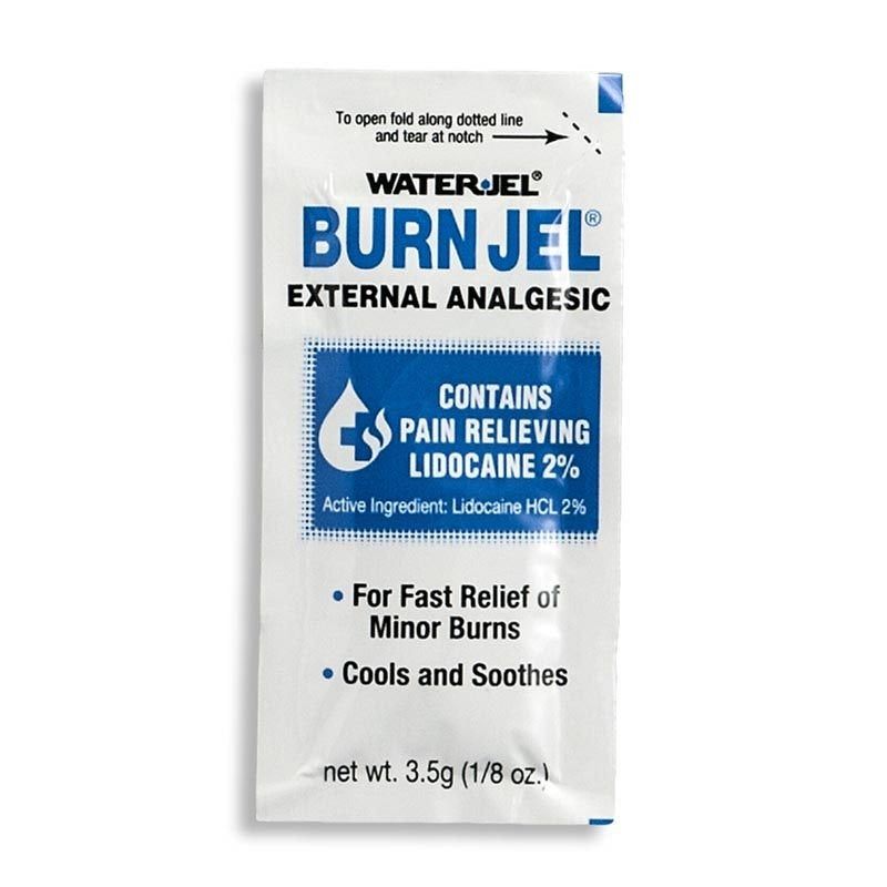 Water Jel's Burn Jel in 3.5 Gram (1/8 oz) Dose Packet