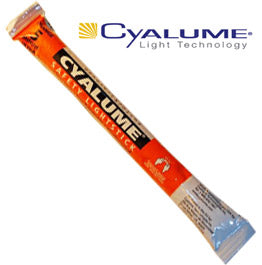 Cyalume Ultra High Intensity 5 Minute Orange Lightstick