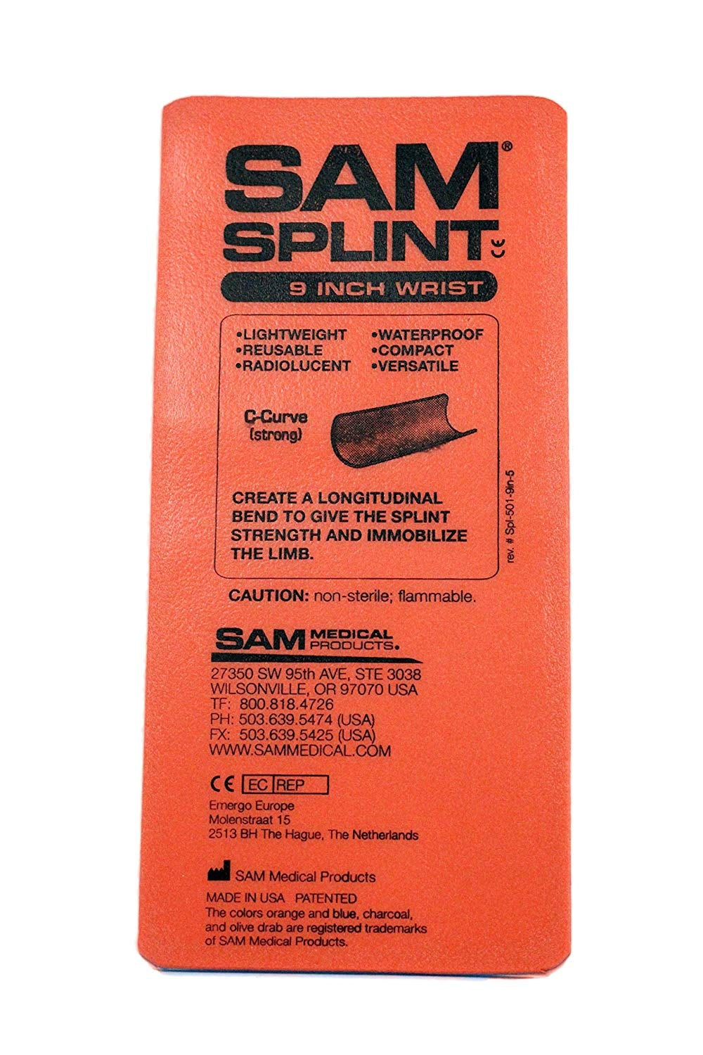 SAM Splint 9" Flat Fold by Sam Medical