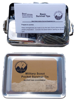 Best Glide ASE Military Scout Pocket Survival Tin (Upgraded)