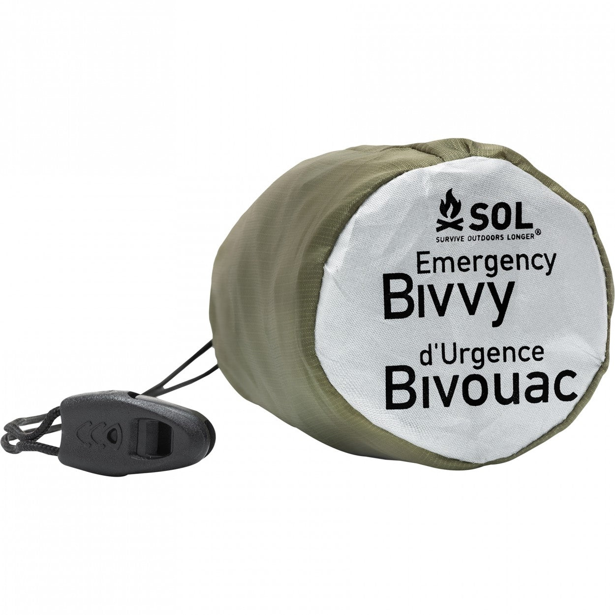 Emergency Bivvy with Rescue Whistle by Survive Outdoors Longer (SOL)