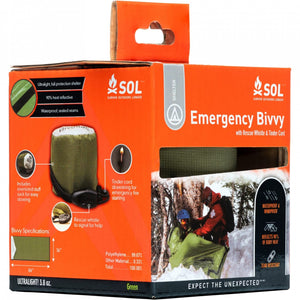 Emergency Bivvy with Rescue Whistle by Survive Outdoors Longer (SOL)