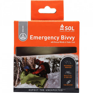 Emergency Bivvy with Rescue Whistle by Survive Outdoors Longer (SOL)