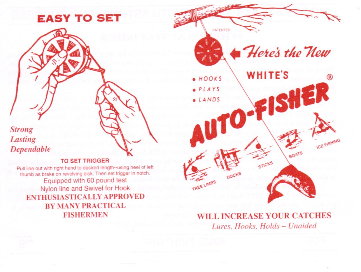 White's Auto Fisher (Single & Multiple Reels)