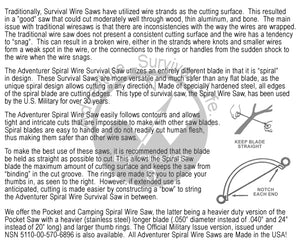 Best Glide ASE Spiral Military Wire Saw