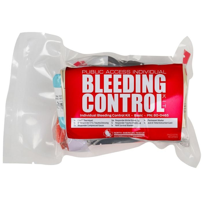 D-BCRK Individual Bleeding Control Kit - Vacuum Sealed by North American Rescue