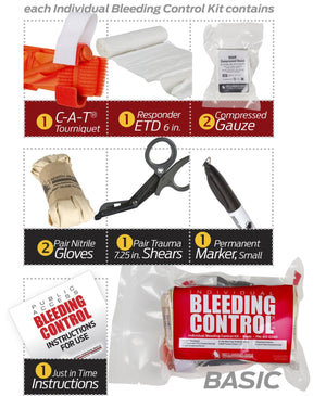 D-BCRK Individual Bleeding Control Kit - Vacuum Sealed by North American Rescue