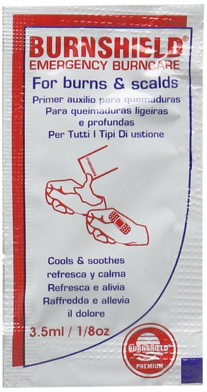 Burnshield 1/8 Oz (3.5 ML) Burn Gel Sache Packet (5 & 10 Packs Too)