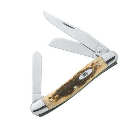 Case Medium Stockman CA039 Pocket Knife with Amber Bone Handle