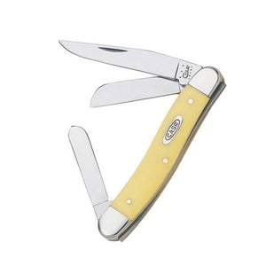 Case Medium Stockman CA80035 Pocket Knife with Durable Yellow Handle