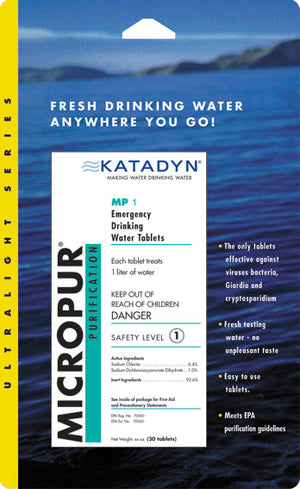 Micropur MP1 Water Purification Tablets - Katadyn