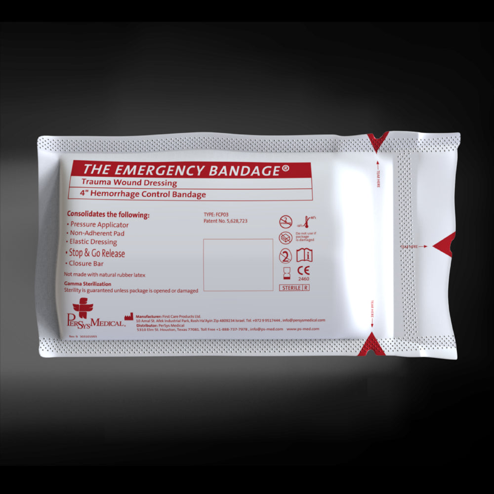 4" Multi-Purpose Emergency Bandage aka The Israeli Bandage (Civilian)