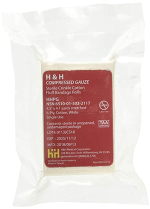 Compressed Gauze by H & H Medical (NSN:  6510-01-503-2117)