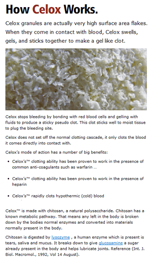 Celox Granular Hemostatic Agent - 35 Gram Packet