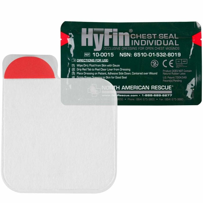 HyFin® Chest Seal by North American Rescue (NSN:  6510-01-532-8019)
