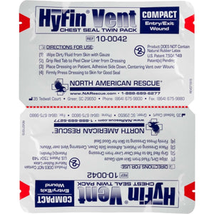 HyFin® Vent Compact Chest Seal (Twin Pack) by North American Rescue