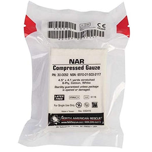 Compressed Gauze by North American Rescue (NSN: 6510-01-503-2117)