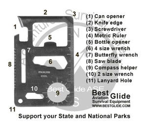 Credit Card Survival Tool / Pocket Camper and Survival Tool