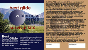 Best Glide ASE Wilderness Companion Survival Kit